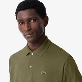  Áo Nam Lacoste Paris Regular Stretch Cotton Piqué 'Olive Green' 