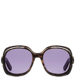  Kính Nữ Dior Lady 95.22 R2I Tortoiseshell-Effect Rounded 'Brown' 