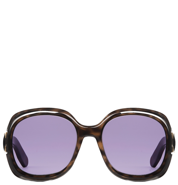  Kính Nữ Dior Lady 95.22 R2I Tortoiseshell-Effect Rounded 'Brown' 