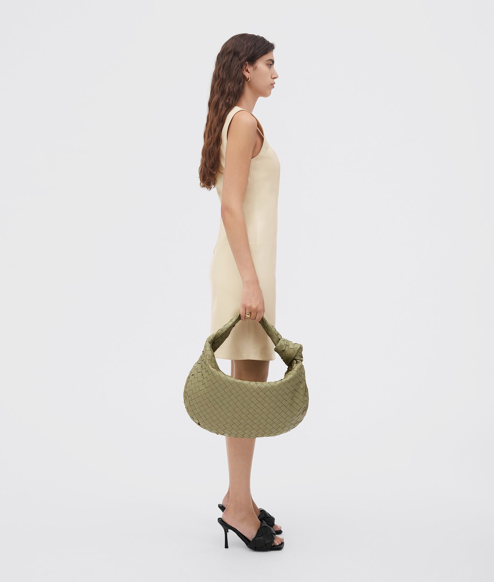 Túi Nữ Bottega Small Jodie 'Travertine' 600261VCPP02916 LUXITY