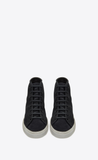  Giày Nam Saint Laurent Malibu Mid Top 'Black' 