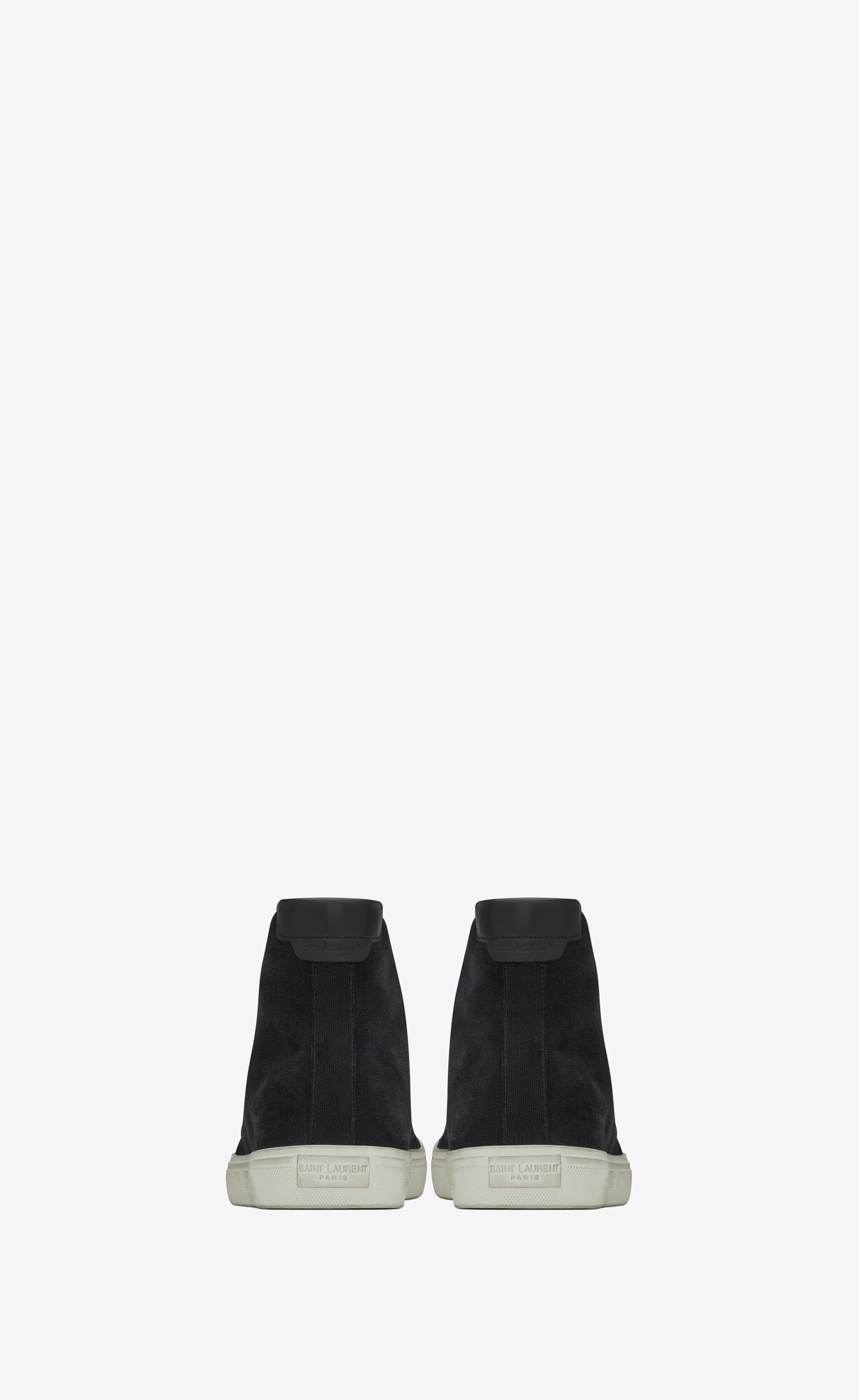  Giày Nam Saint Laurent Malibu Mid Top 'Black' 