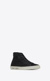  Giày Nam Saint Laurent Malibu Mid Top 'Black' 