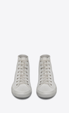  Giày Nam Saint Laurent Malibu Mid Top 'Optic White' 