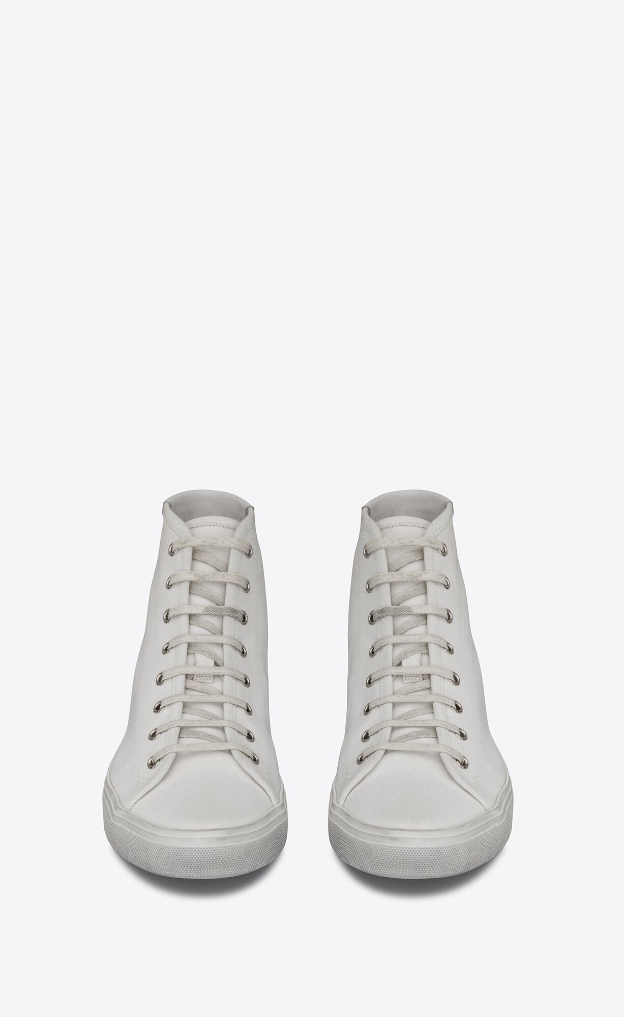  Giày Nam Saint Laurent Malibu Mid Top 'Optic White' 