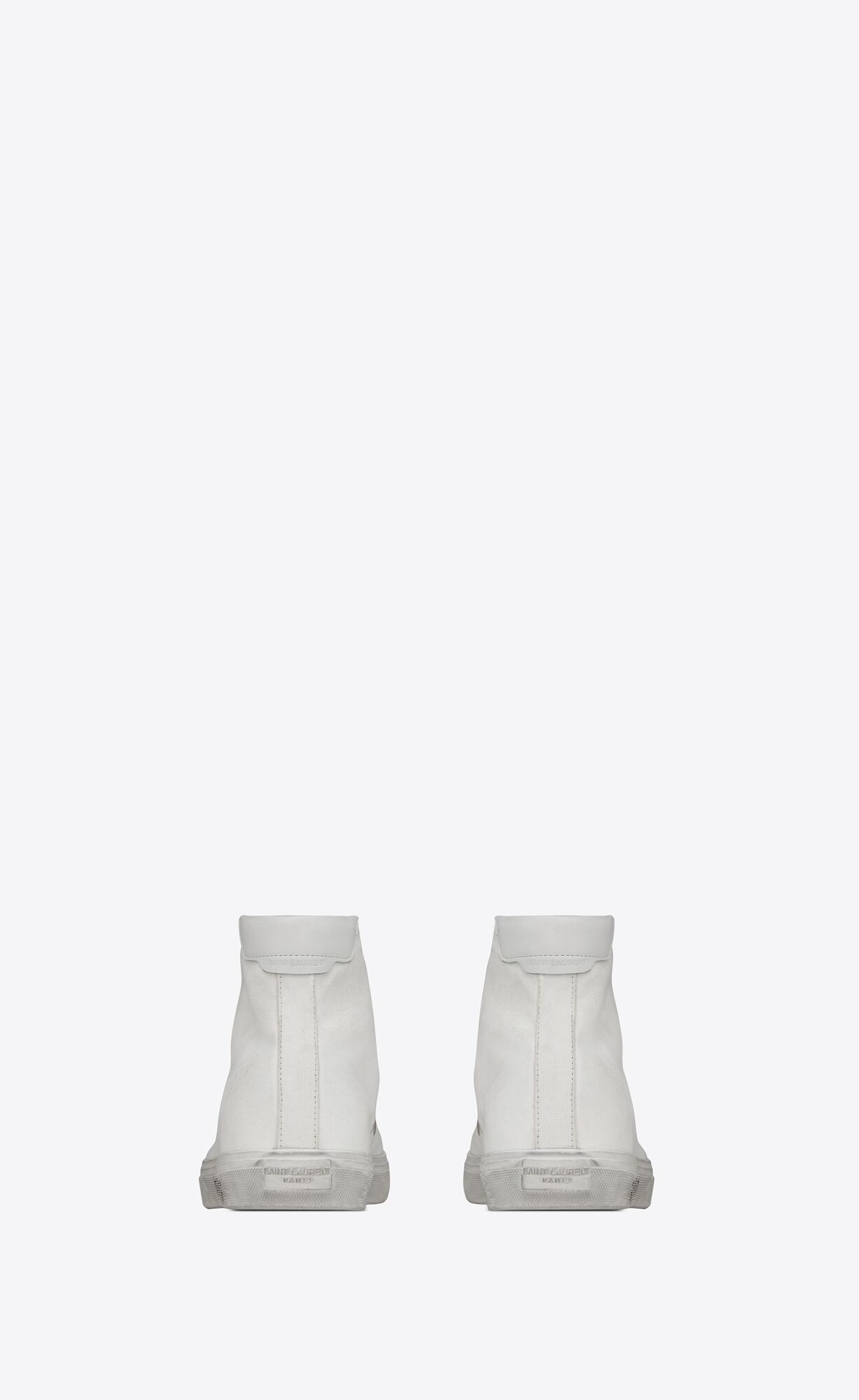  Giày Nam Saint Laurent Malibu Mid Top 'Optic White' 