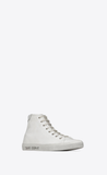  Giày Nam Saint Laurent Malibu Mid Top 'Optic White' 