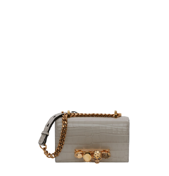  Túi Nữ Alexander McQueen Mini Jewelled Satchel 'Grey' 