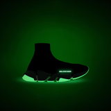  Giày Balenciaga Speed 2.0 Recycled Knit Trainers Glow In The Dark 'Black' 