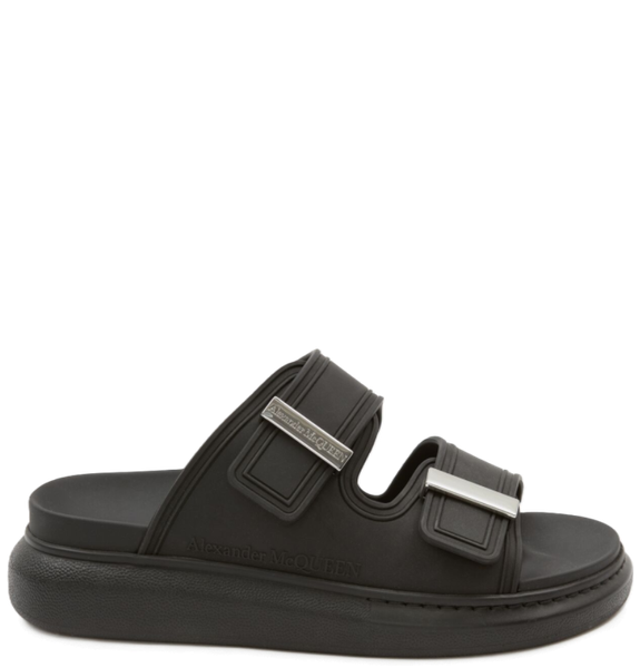  Dép Nữ Alexander McQueen Hybrid Slide 'Black' 