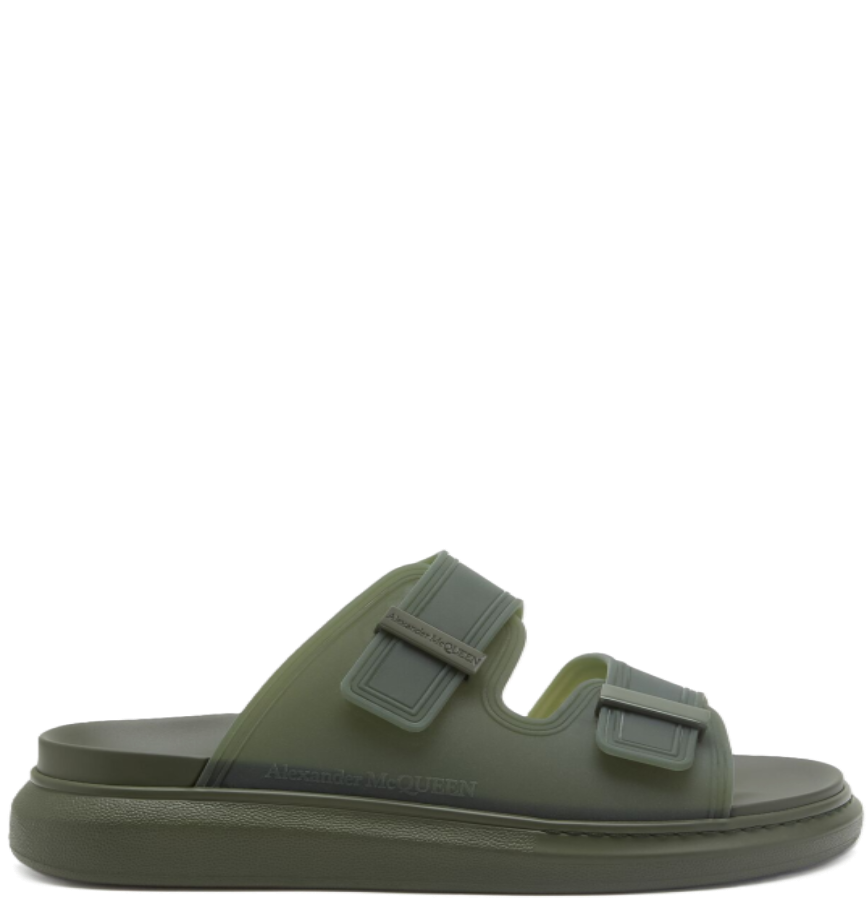  Dép Nam Alexander McQueen Hybrid 'Khaki' 