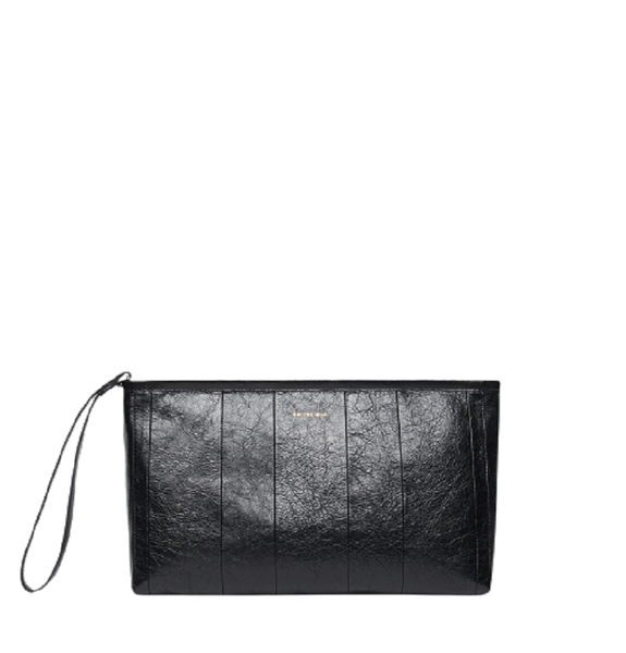  Túi Balenciaga Nữ Barbes Large Zip Pouch Handle 'Black' 