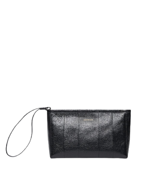  Túi Balenciaga Nữ Barbes Small Zip Pouch With Handle 'Black' 