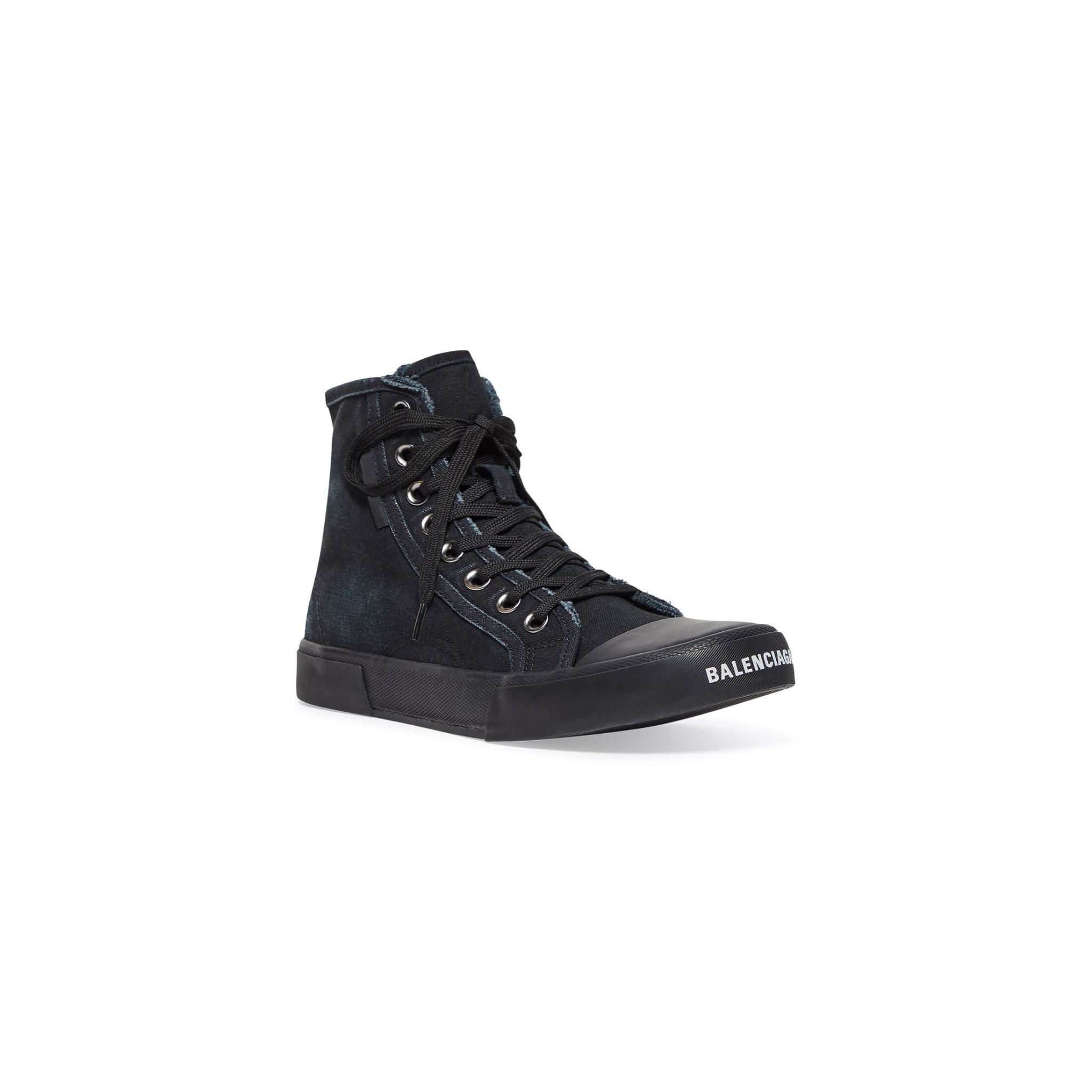  Giày Balenciaga Paris High Top Trainers 'Black' 