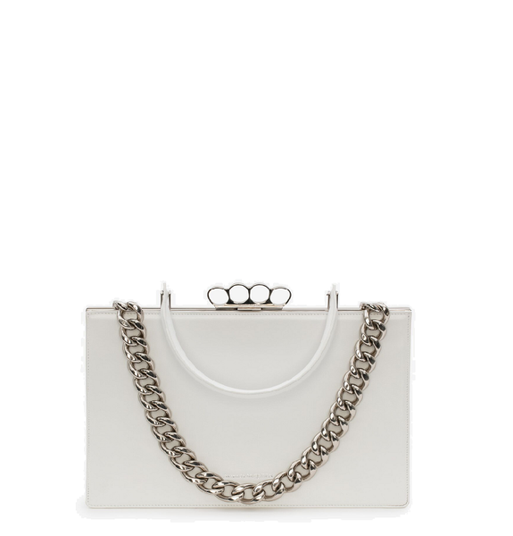  Túi Nữ Alexander McQueen The Four Ring Frame White 