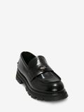  Giày Nam Alexander McQueen Seal Logo Loafer 'Black Silver' 