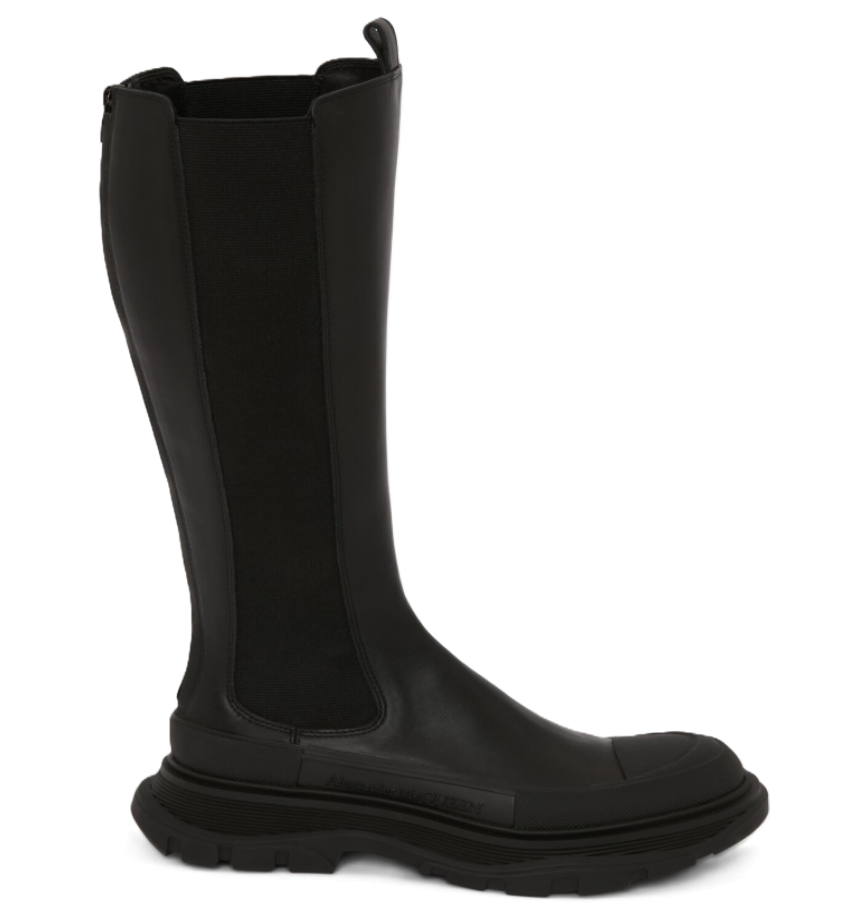  Giày Nữ Alexander McQueen Tread Slick 'Black' 