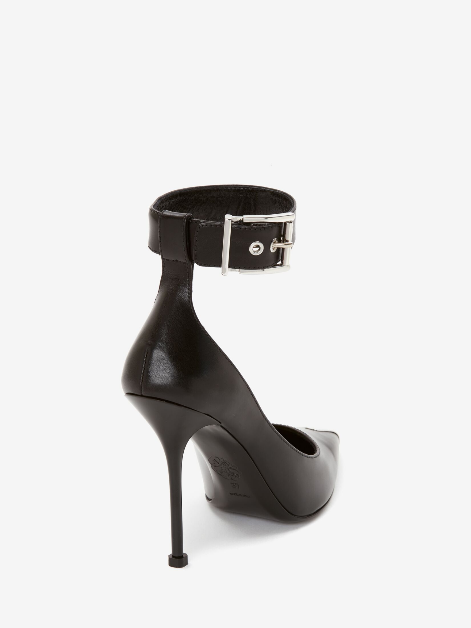  Giày Nữ Alexander McQueen Punk Ankle 'Black' 