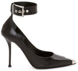  Giày Nữ Alexander McQueen Punk Ankle 'Black' 