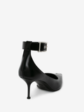  Giày Nữ Alexander McQueen Punk Ankle 'Black' 