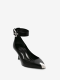  Giày Nữ Alexander McQueen Punk Ankle 'Black' 
