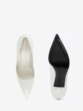  Giày Nữ Alexander McQueen Punk Pump 'Ivory' 