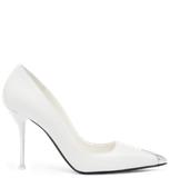  Giày Nữ Alexander McQueen Punk Pump 'Ivory' 