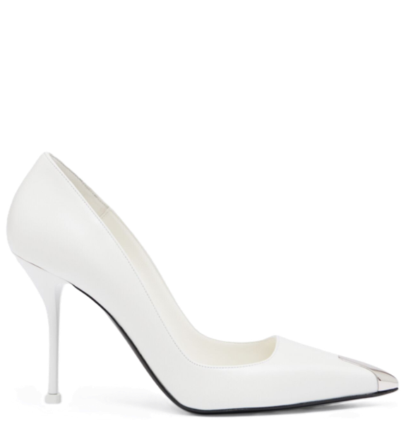  Giày Nữ Alexander McQueen Punk Pump 'Ivory' 