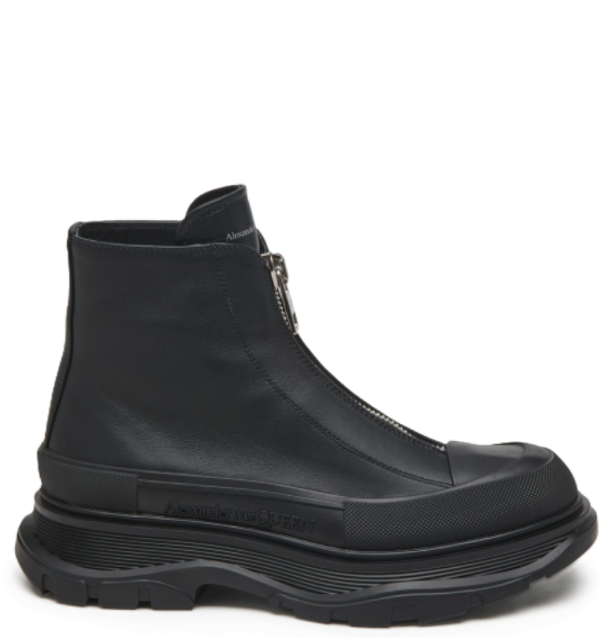  Giày Nữ Alexander McQueen Tread Slick 'Black' 