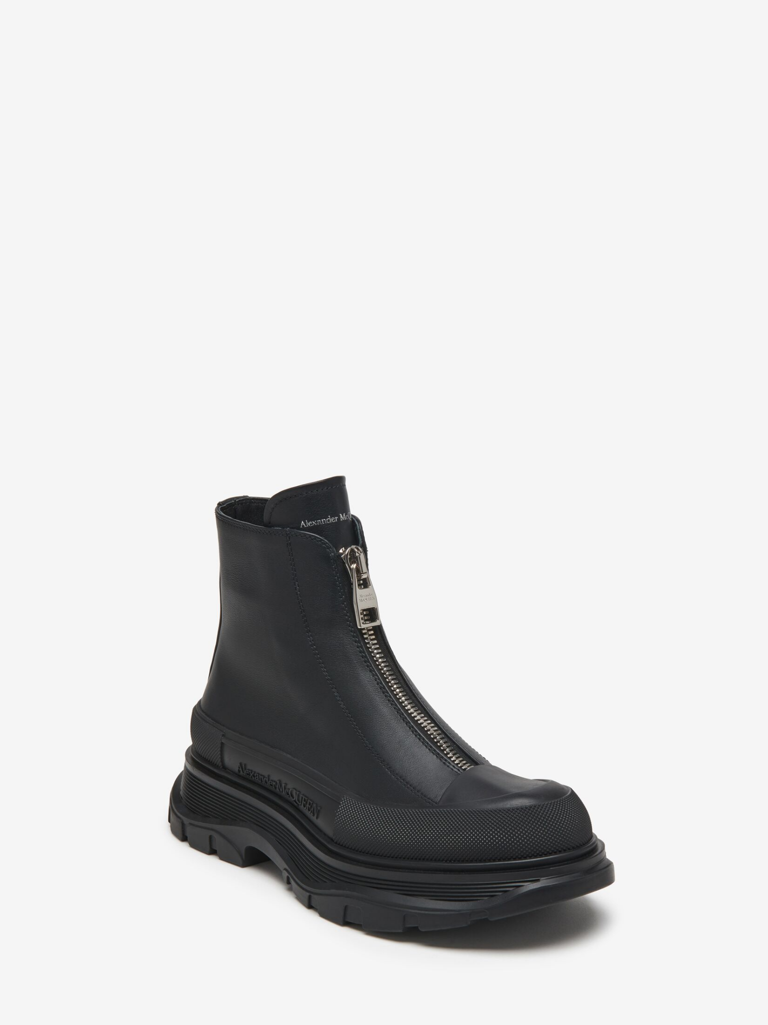  Giày Nữ Alexander McQueen Tread Slick 'Black' 