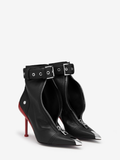  Giày Nữ Alexander McQueen Slash Biker 'Black' 