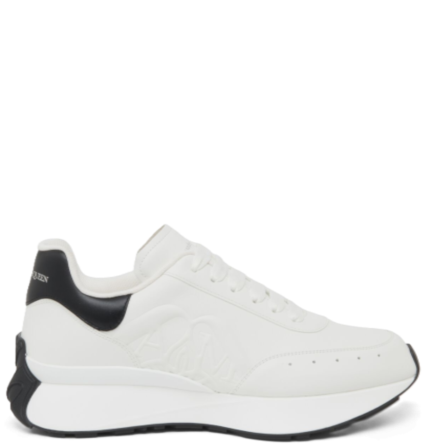  Giày Nam Alexander McQueen Sprint Runner 'White' 