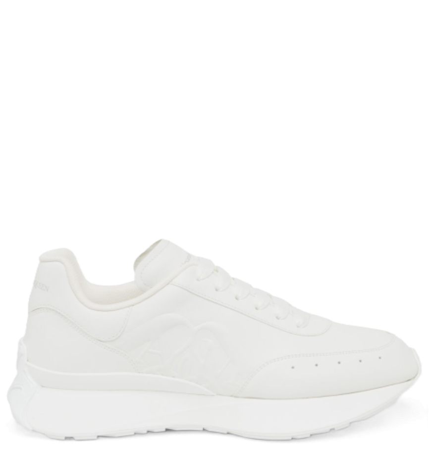  Giày Nam Alexander McQueen Sprint Runner 'White' 