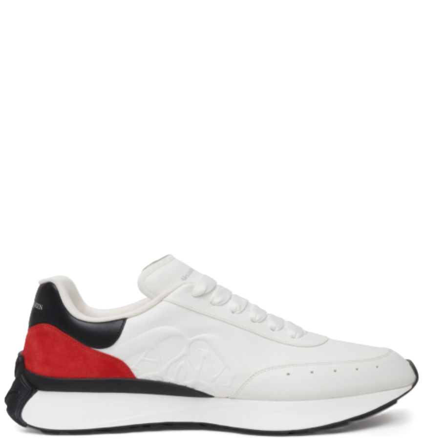  Giày Nam Alexander McQueen Sprint Runner 'White' 