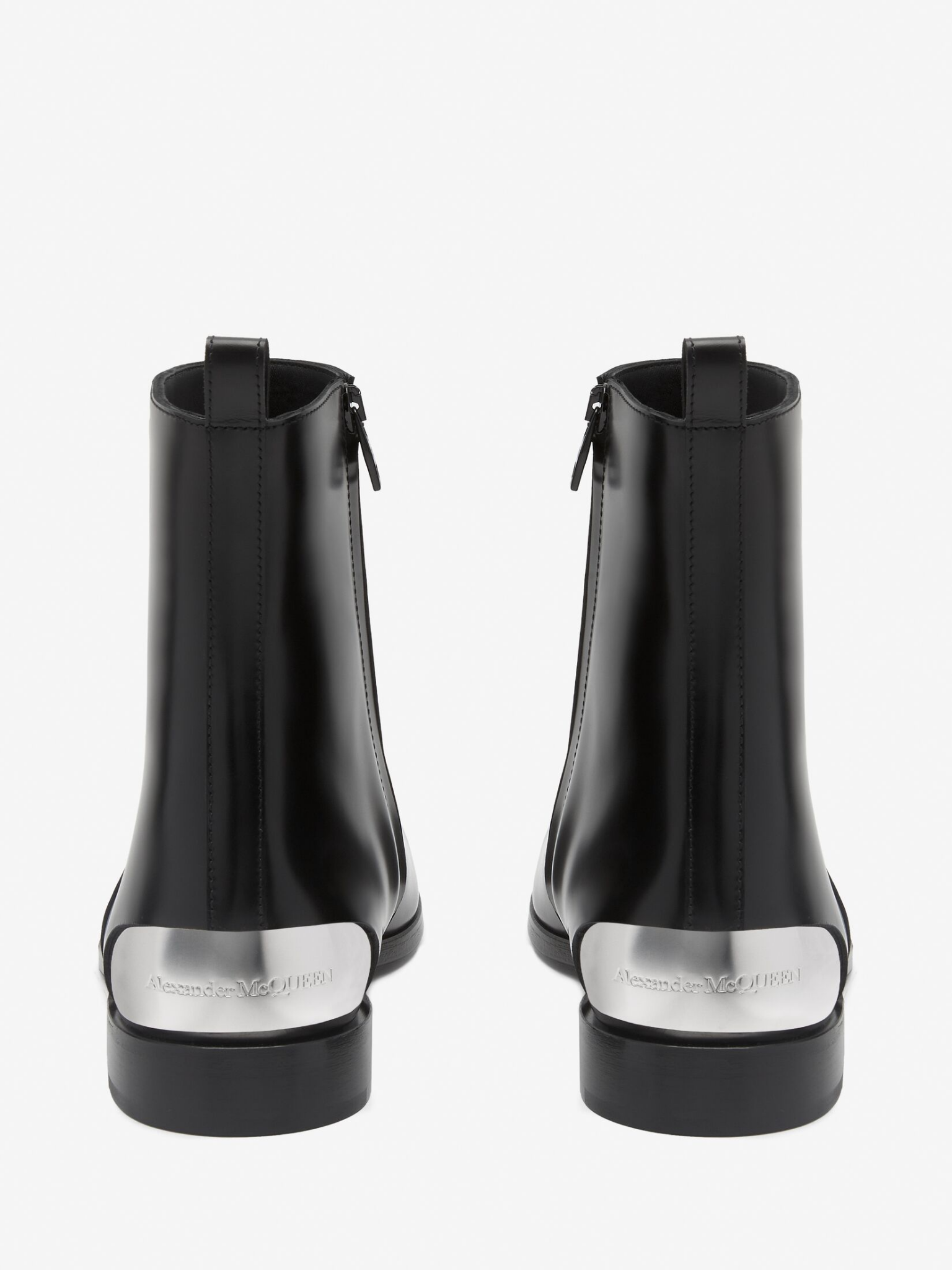  Giày Nam Alexander McQueen Metal Heel Boot 'Black' 
