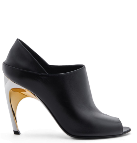  Giày Nữ Alexander McQueen Armadillo Mule 'Black' 