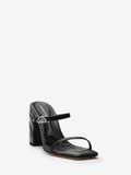  Giày Nữ Alexander McQueen Seal Strap 'Black' 