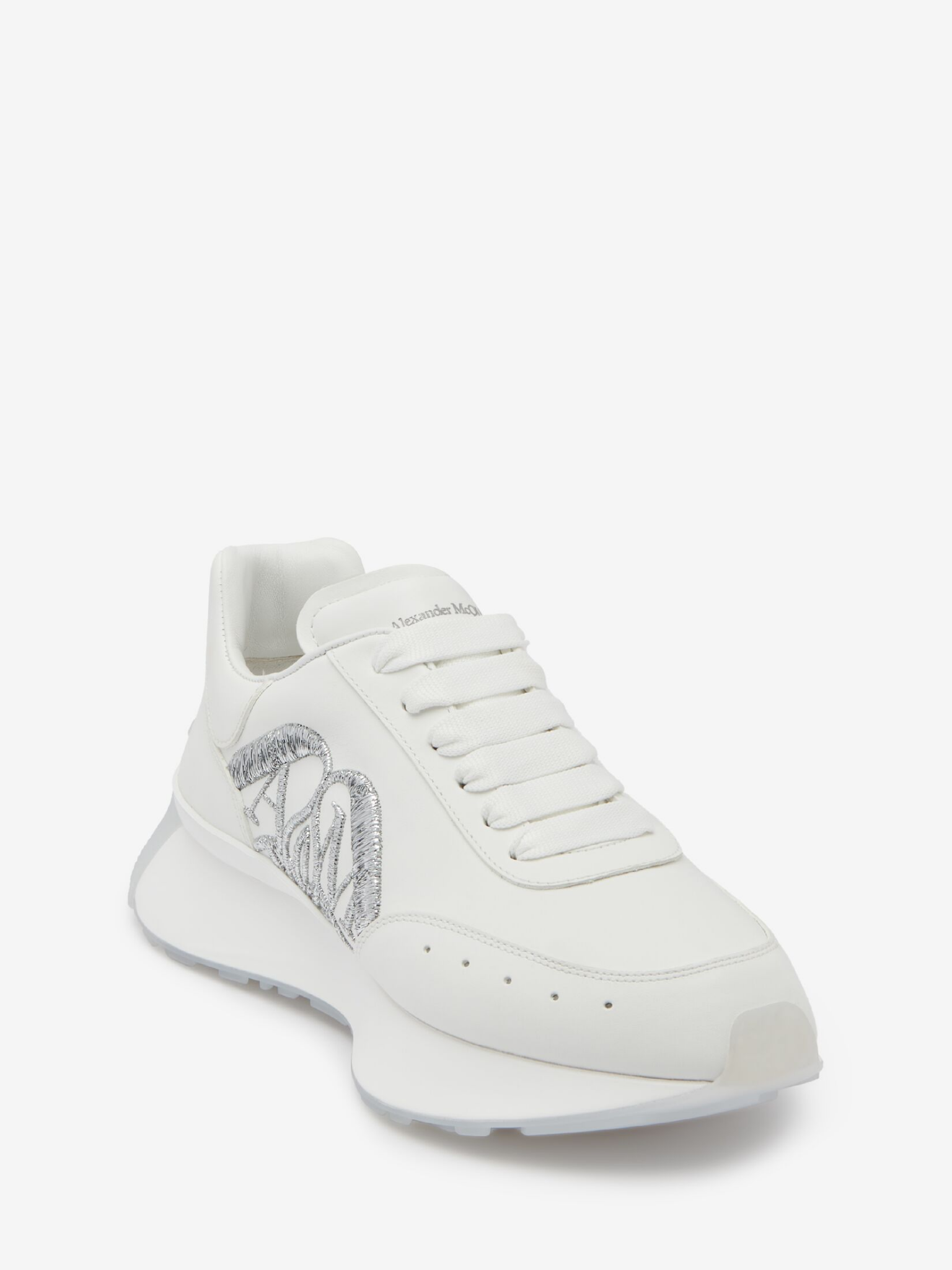  Giày Nữ Alexander McQueen Sprint Runner 'White' 