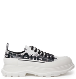  Giày Nam Alexander McQueen Tread Slick Lace Up 'White' 