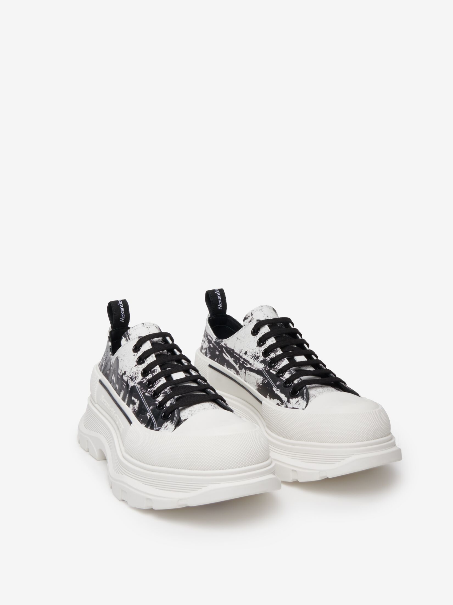 Giày Nam Alexander McQueen Tread Slick Lace Up 'White' 