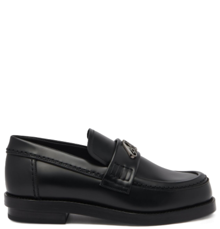  Giày Nữ Alexander McQueen Seal Loafer 'Black' 