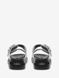  Giày Nữ Alexander McQueen Hybrid Slide 'Silver' 