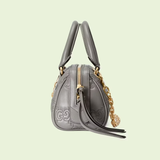  Túi Nữ Gucci GG Matelassé Leather Top Handle Bag 'Grey' 