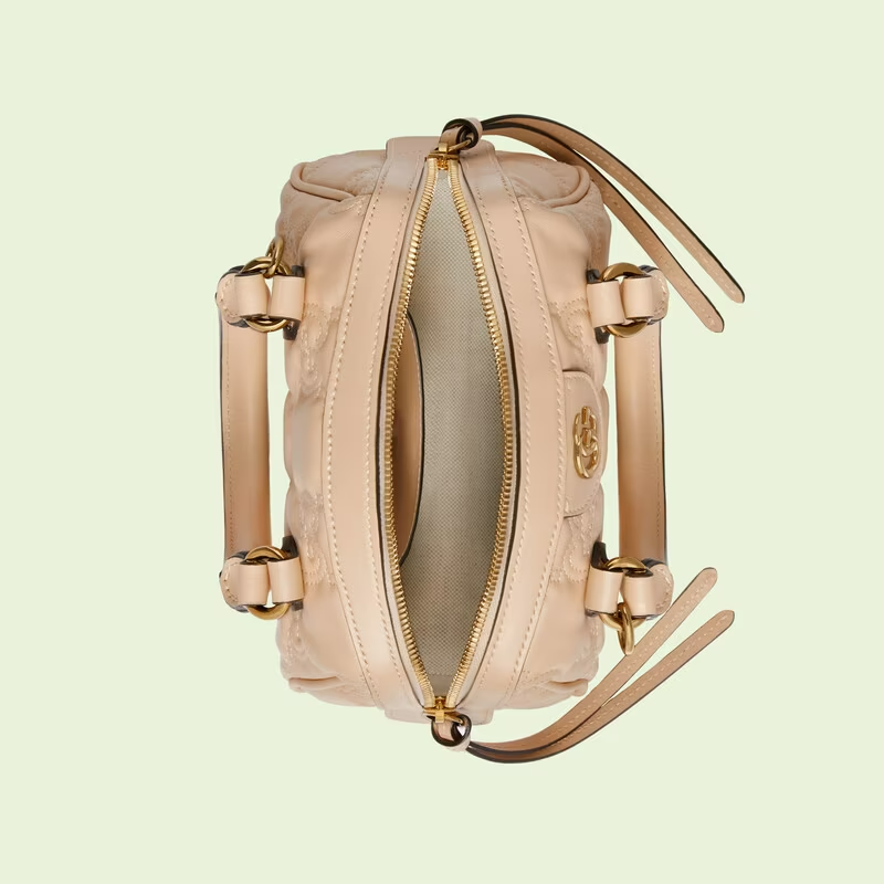 Túi Nữ Gucci GG Matelassé Leather Top Handle Bag 'Beige' 