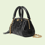  Túi Nữ Gucci GG Matelassé Leather Top Handle Bag 'Black' ‎ 