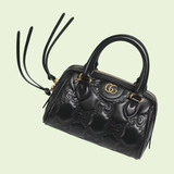  Túi Nữ Gucci GG Matelassé Leather Top Handle Bag 'Black' ‎ 