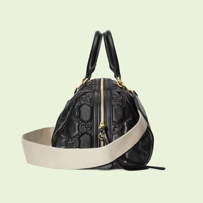  Túi Nữ Gucci GG Matelassé Leather Top Handle Bag 'Black' 