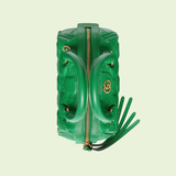  Túi Nữ Gucci GG Matelassé Leather Top Handle Bag 'Green' 