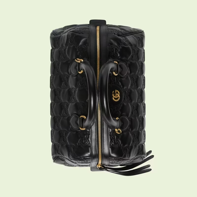  Túi Nữ Gucci GG Matelassé Leather Top Handle Bag 'Black' 