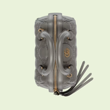  Túi Nữ Gucci GG Matelassé Leather Top Handle Bag 'Grey' 